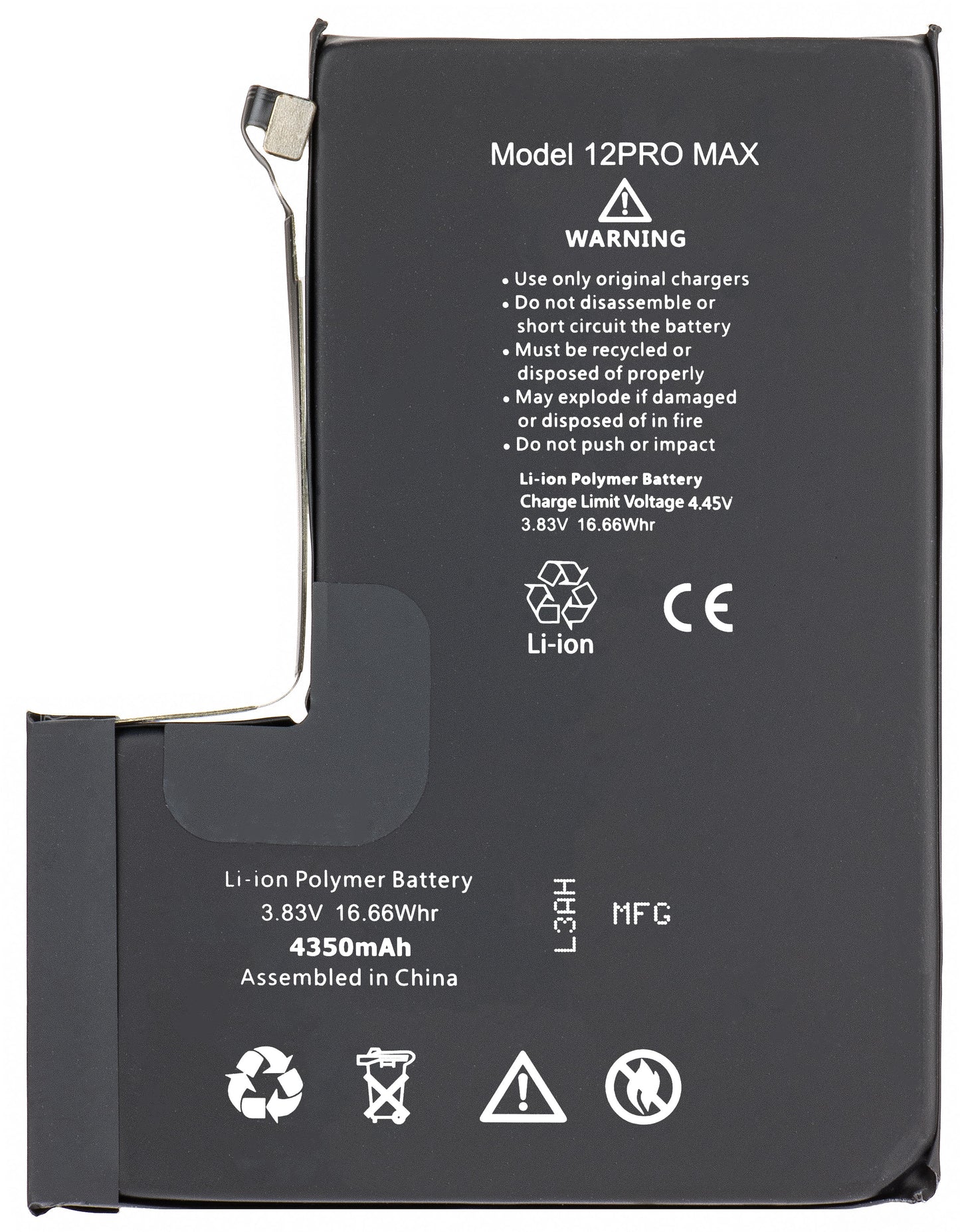 Apple iPhone 12 Pro Max Battery, High Capacity