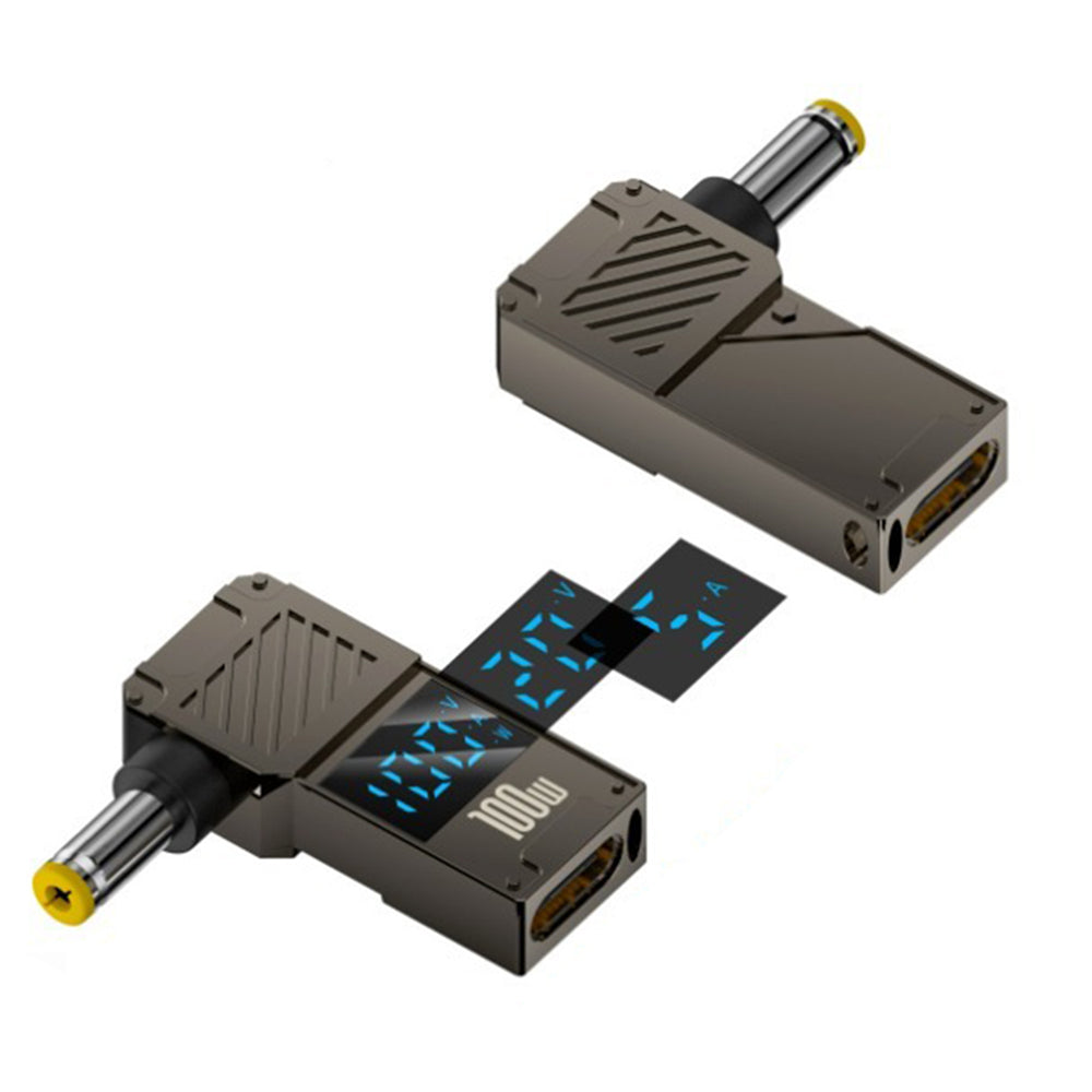 Techsuit LaptopPlugX A22 Charging Adapter, DC - USB-C, Gray