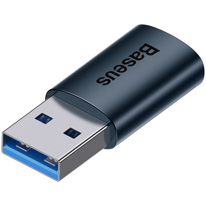 Baseus Ingenuity USB-C - USB-A USB-C Charging and Data Adapter, Blue ZJJJQ000103