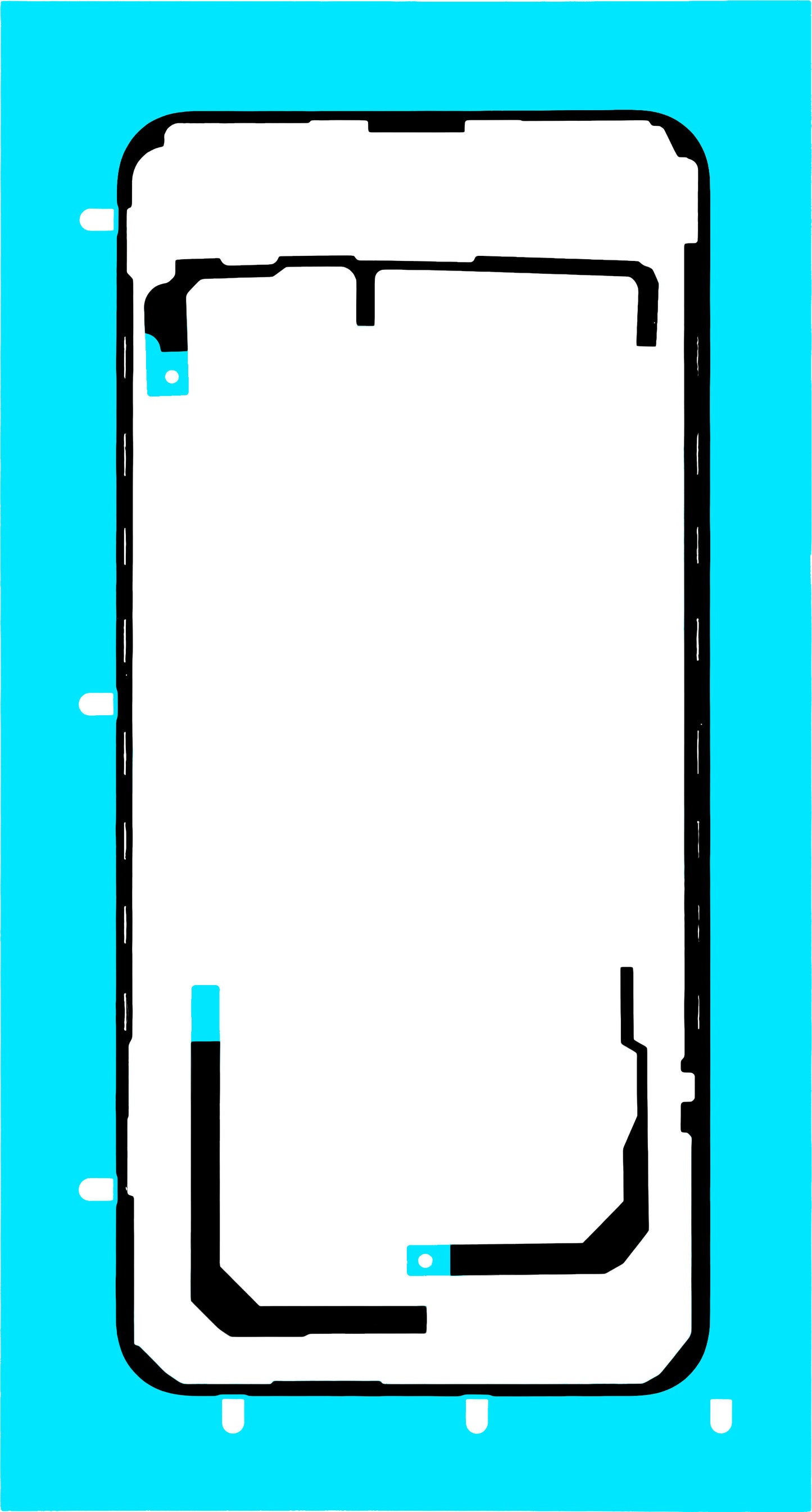 Battery Cover Adhesive Honor Magic8 Lite, Service Pack 5163AFUG