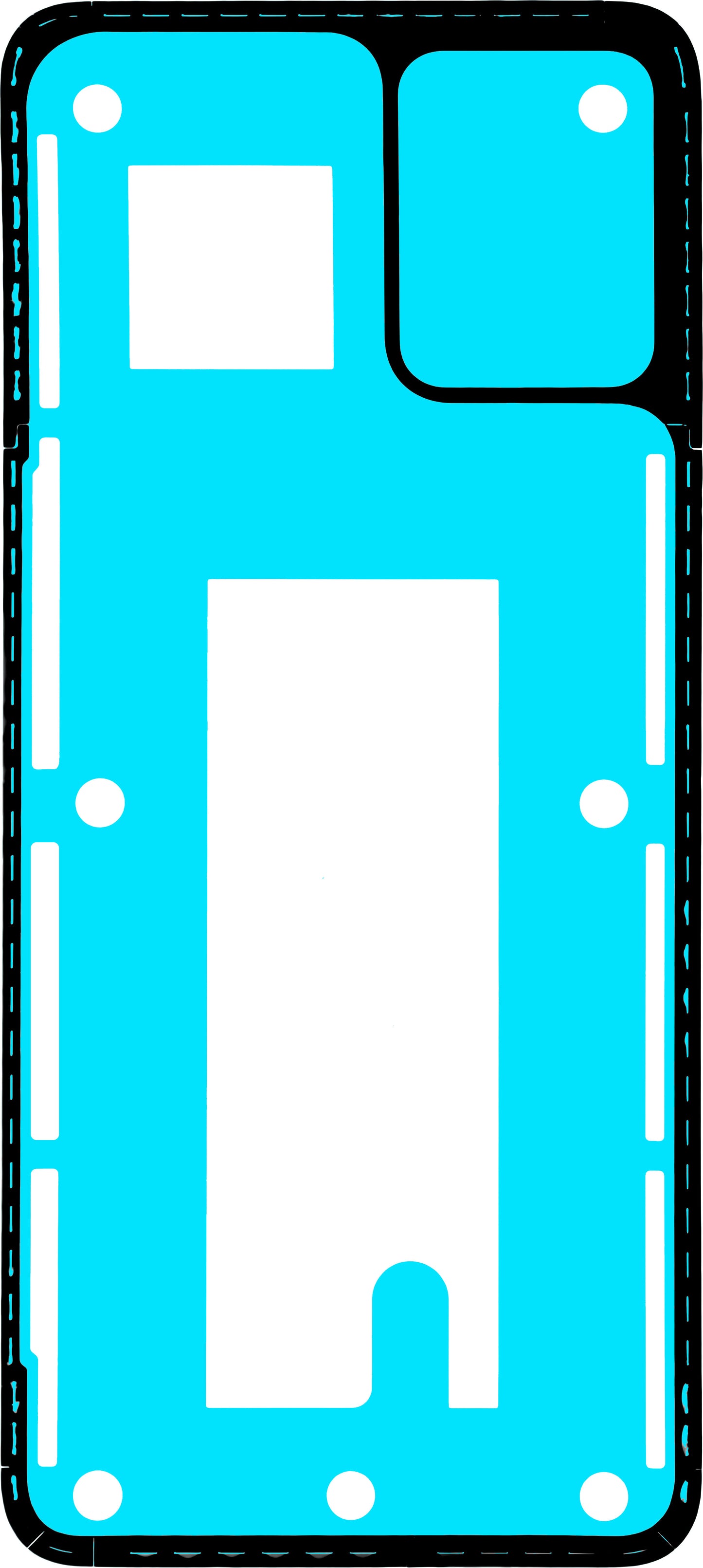 Motorola Moto E13 Battery Cover Adhesive, Service Pack 5D78C23203