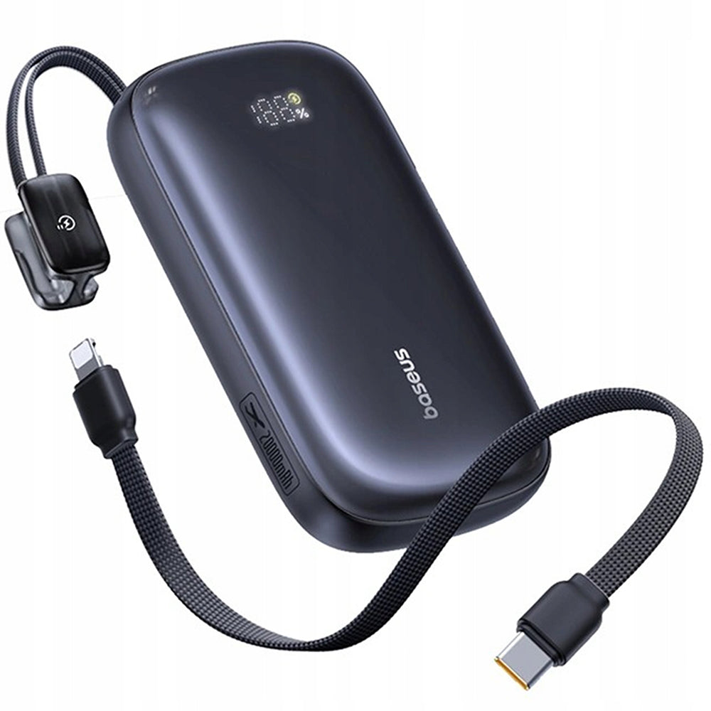 Baseus EnerFill FC21 Qpow 3 Ultra External Battery, 20000mAh, 22.5W, QC + PD, 1 x USB-A - 1 x USB-C, Black E0027M00