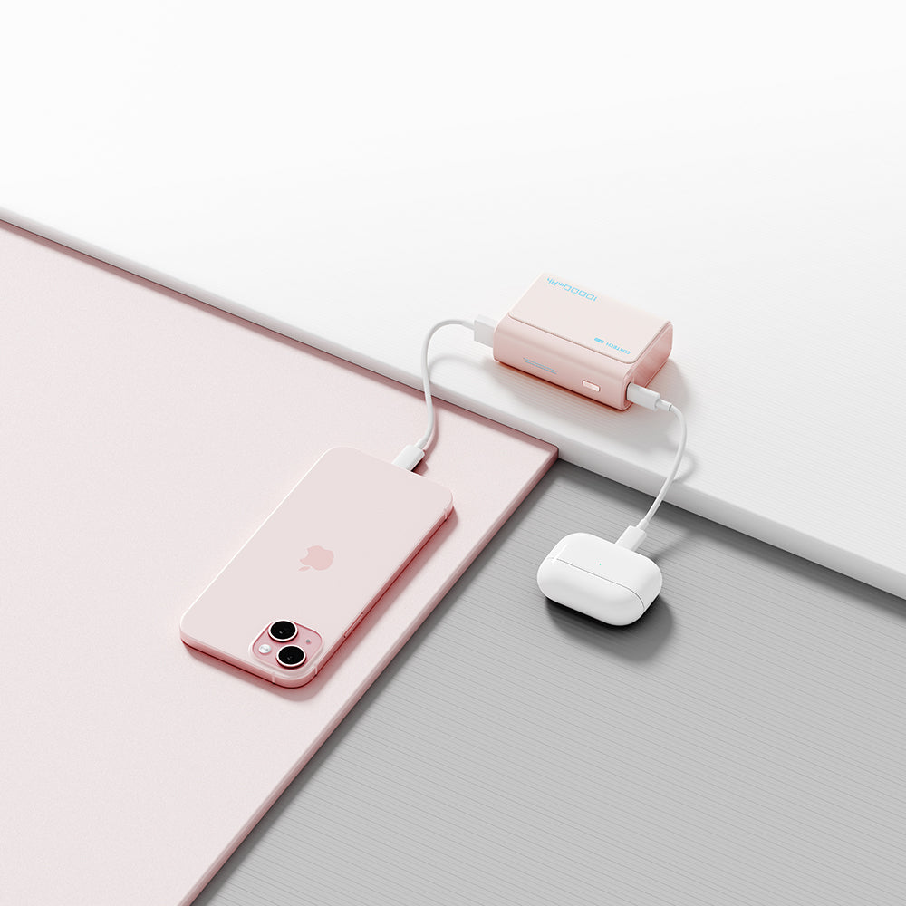 Cuktech CP13 External Battery, 10000mAh, 30W, QC + PD, 1 x USB-A - 1 x USB-C, Pink CUK0PB100DPK