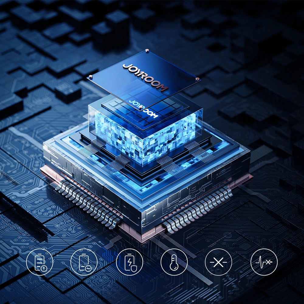 Joyroom JR-PBF05 External Battery, 30000mAh, 65W, QC + PD, 1 x USB-A - 2 x USB-C, Black