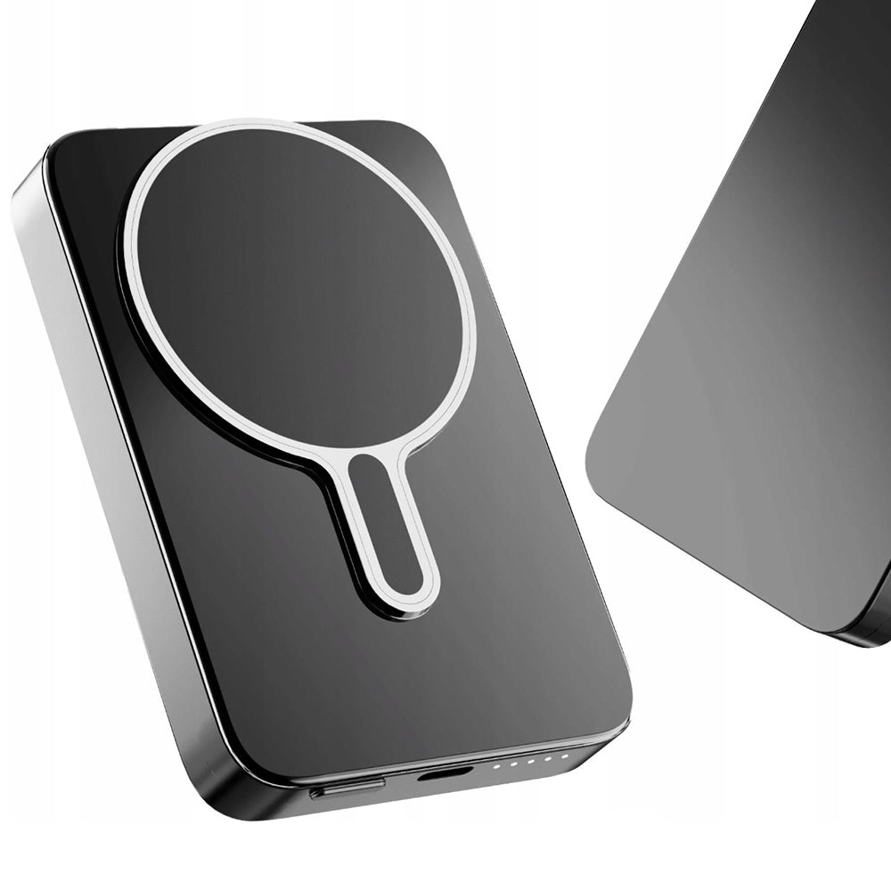 Wireless External Battery 3MK MagSnap Go, 10000mAh, 20W, PD + FQI, 1 x QI - 1 x USB-C, Gray