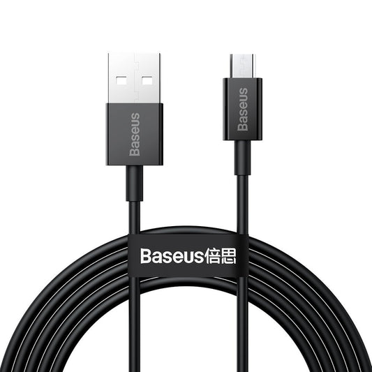 Baseus Superior Series USB-A to microUSB Data and Charging Cable, 18W, 2m, Black CAMYS-A01