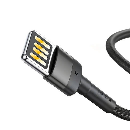 Data and Charging Cable USB-A - Lightning Baseus Cafule, 18W, 2m, Gray CALKLF-HG1