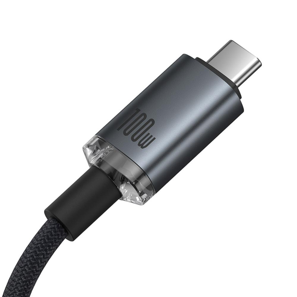 USB-C Data and Charging Cable - USB-C Baseus Crystal Shine Series, 100W, 1.5m, Black P10318204111-00