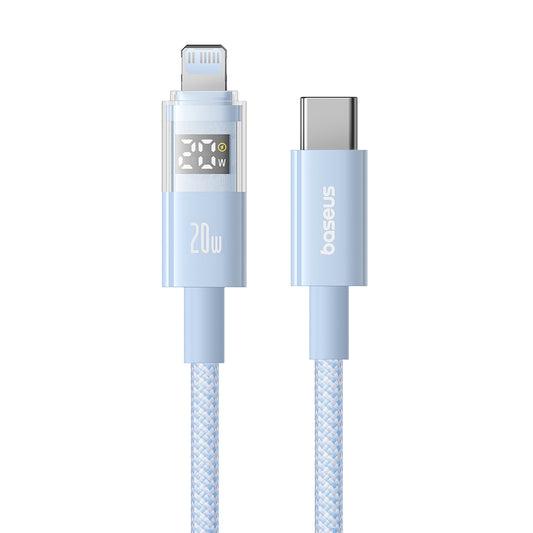 USB-C to Lightning Baseus Display 2 Data and Charging Cable, 20W, 1m, Blue P10382703311-00