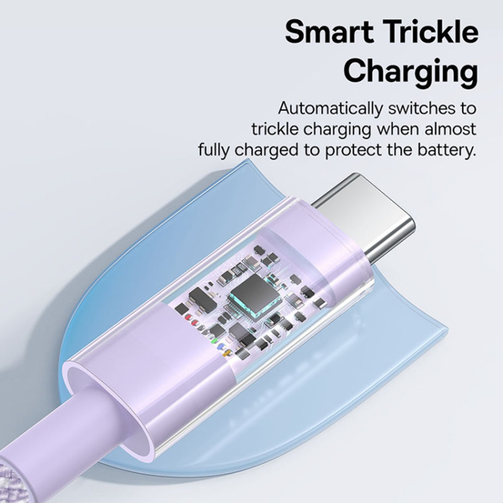 USB-C Data and Charging Cable - USB-C Baseus Gem, 100W, 1m, Purple P10373000511-00