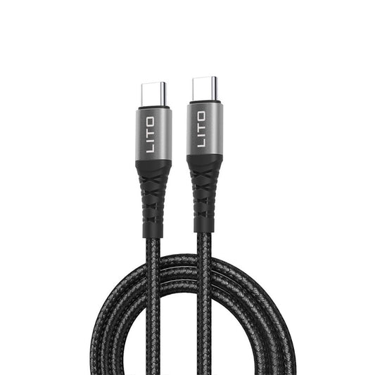 USB-C Data and Charging Cable - USB-C Lito LD22CC, 60W, 2m, Black