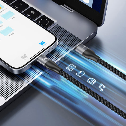 USB-C Data and Charging Cable - USB-C Lito LD25CC, 100W, 2m, Gray