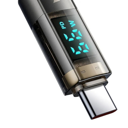 USB-C Data and Charging Cable - USB-C McDodo CA-3610 Auto Power Off Display, 100W, 1.2m, Black