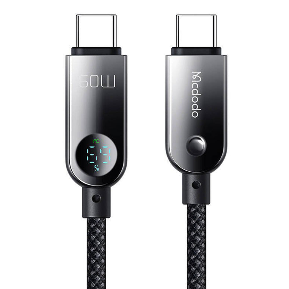 USB-C Data and Charging Cable - USB-C McDodo CA-4780 Display, 60W, 1.2m, Black