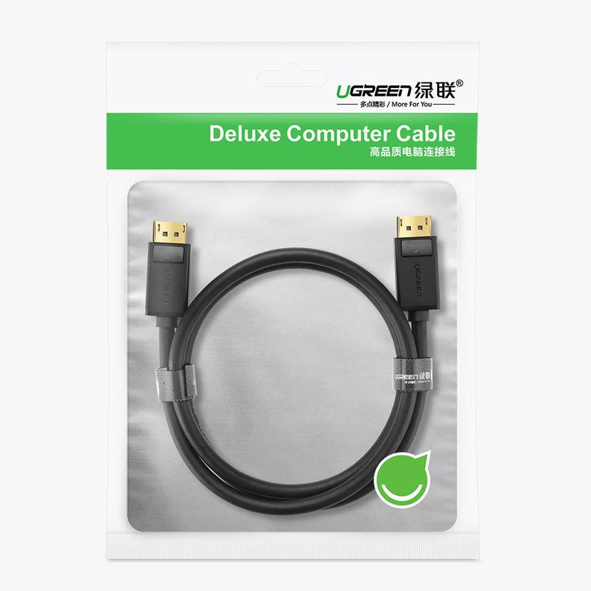 UGREEN DP102 Video Cable, DisplayPort - DisplayPort, 4K, 1.5m, Black