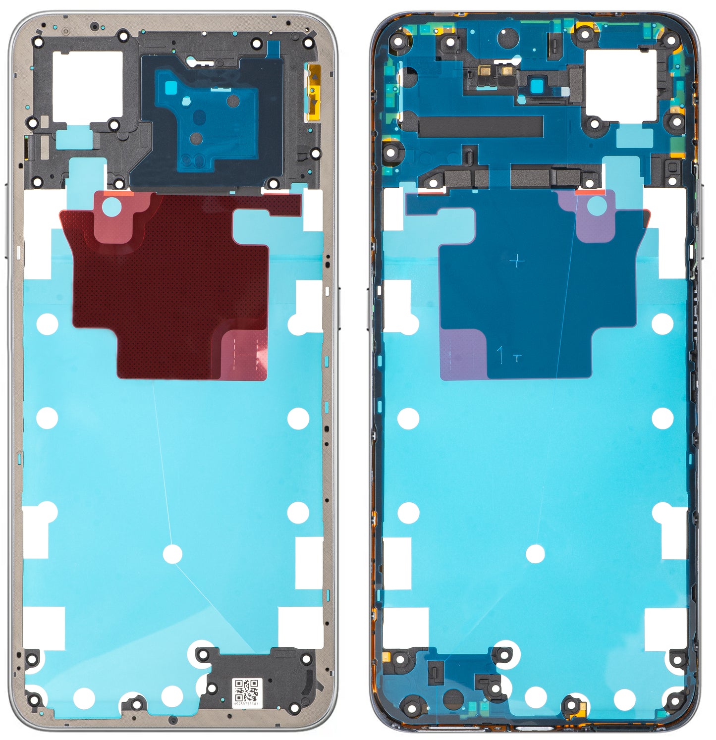 Honor X7d 4G Middle Housing, Silver (Meteor Silver), Service Pack 9707ACDQ