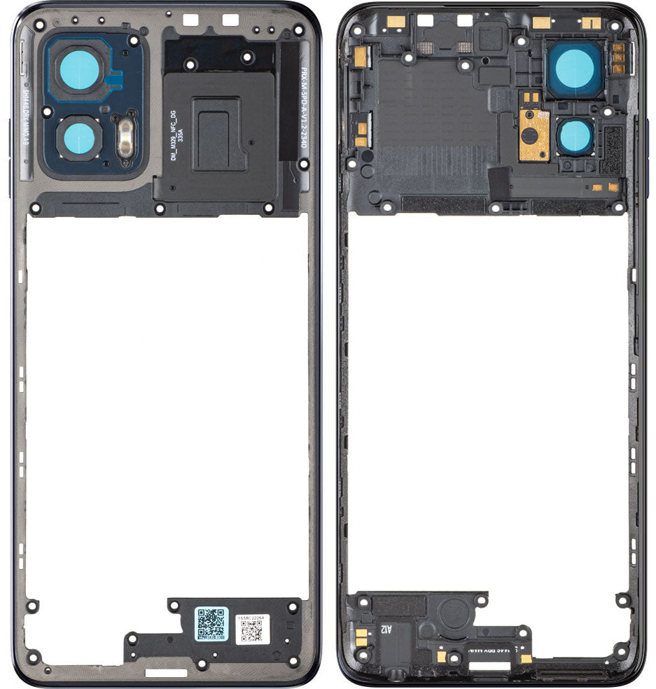 Motorola Moto G73 Middle Housing, Blue (Midnight Blue), Service Pack 5S58C22264