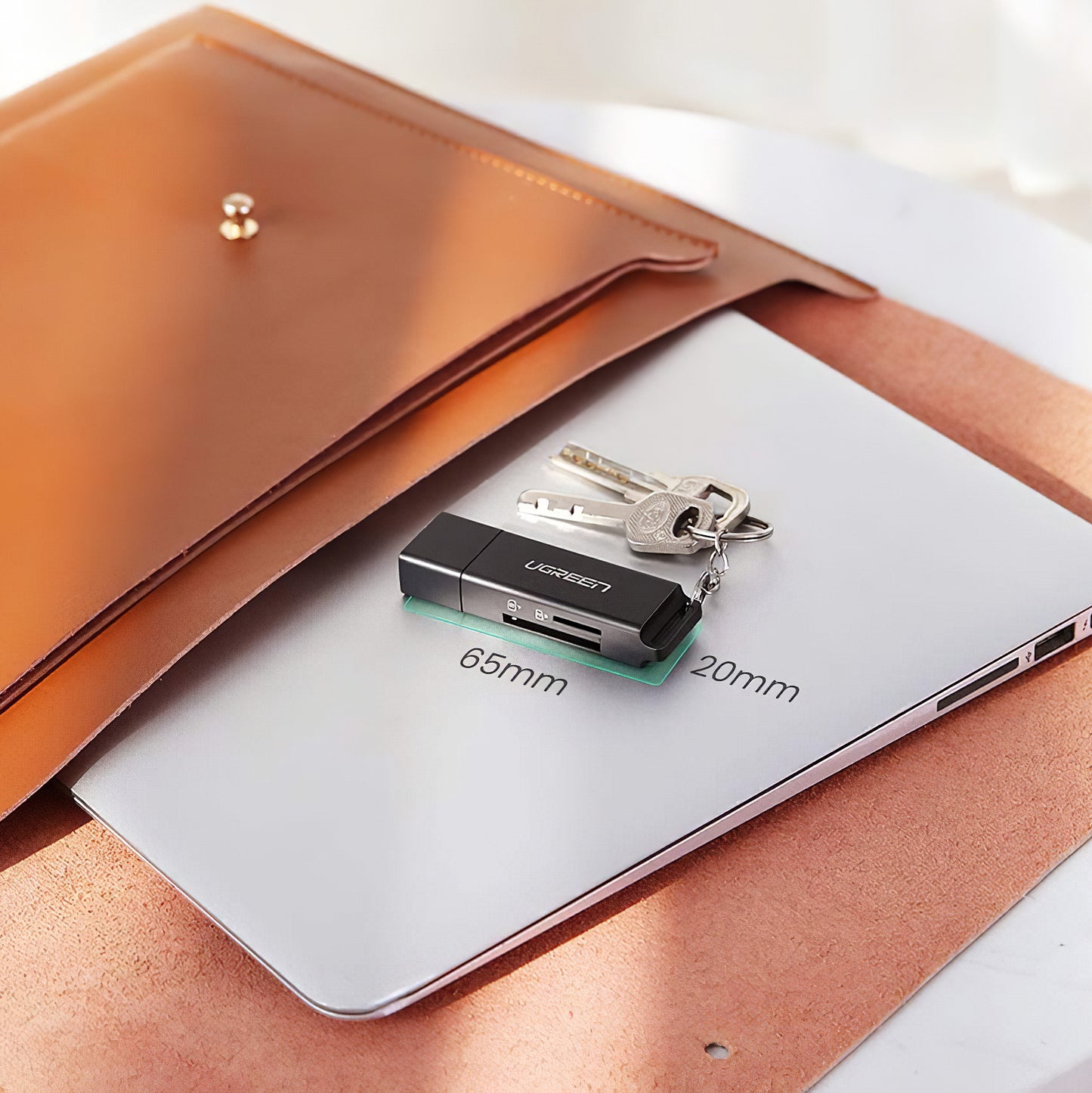 UGREEN CM104 USB 3.0 Card Reader, SD - microSD, Black