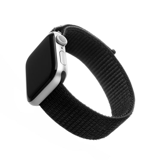 Fixed Nylon Strap for Apple Watch 49mm / 46mm / 45mm / 44mm / 42mm Series, Black