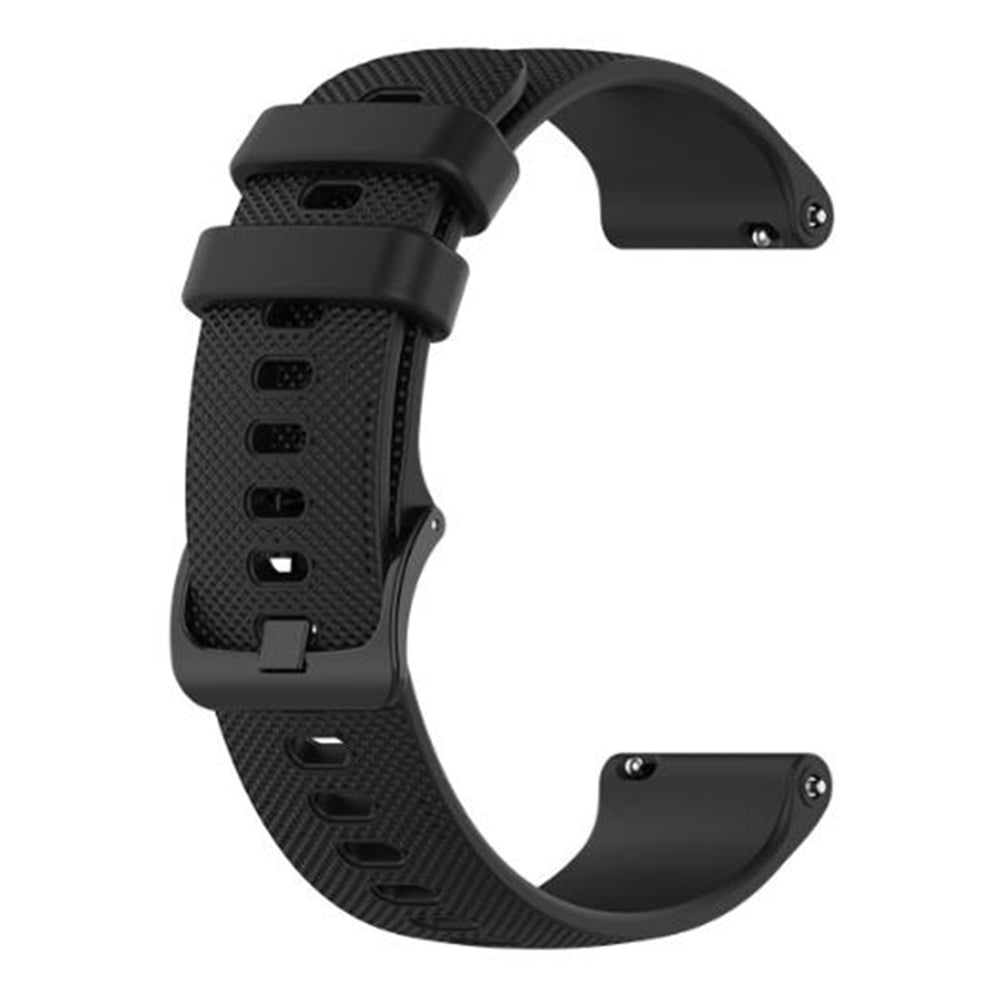 Techsuit W006 Strap for Huawei Watch / Garmin Watch Series, 18mm, Black