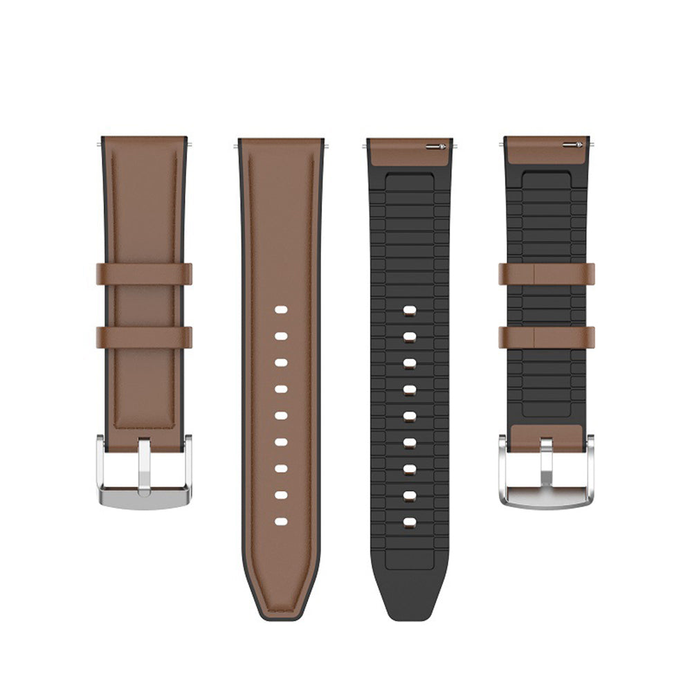 Techsuit W007 Strap for Samsung Galaxy Watch / Huawei Watch Series, 22mm, Brown