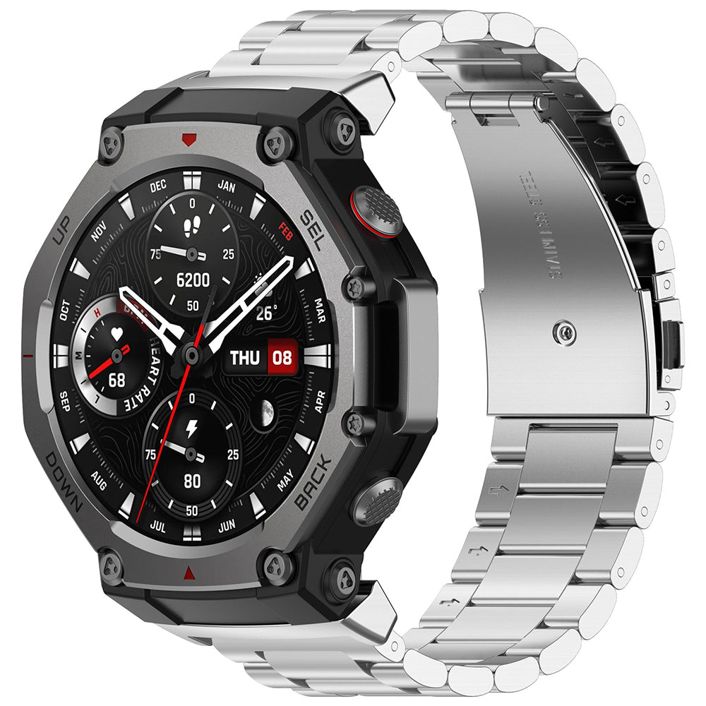 Techsuit W010 Strap for Amazfit T-Rex 3, Silver