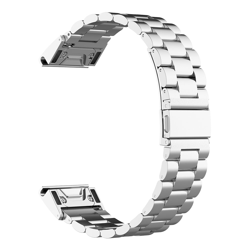 Techsuit W010 Strap for Garmin Watch Fenix / Forerunner Series, 22mm, Silver