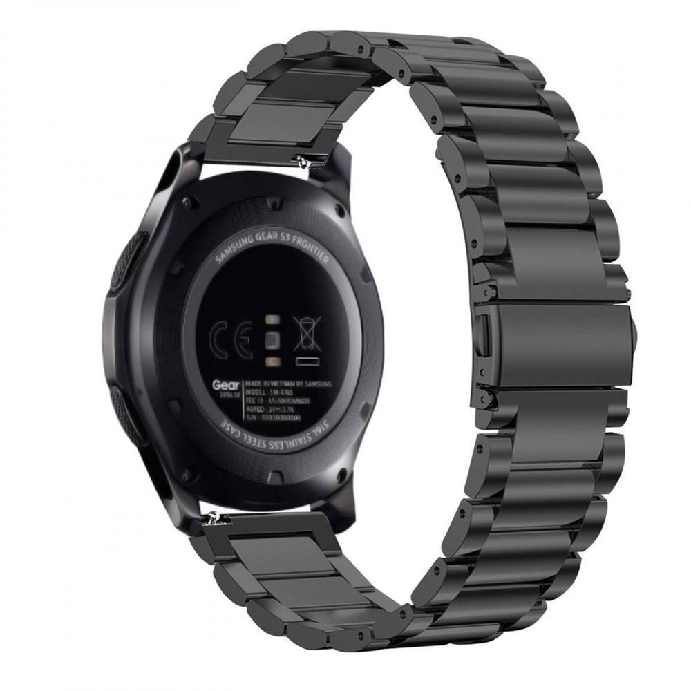 Techsuit W010 Strap for Samsung Galaxy Watch / Huawei Watch Series, 20mm, Black