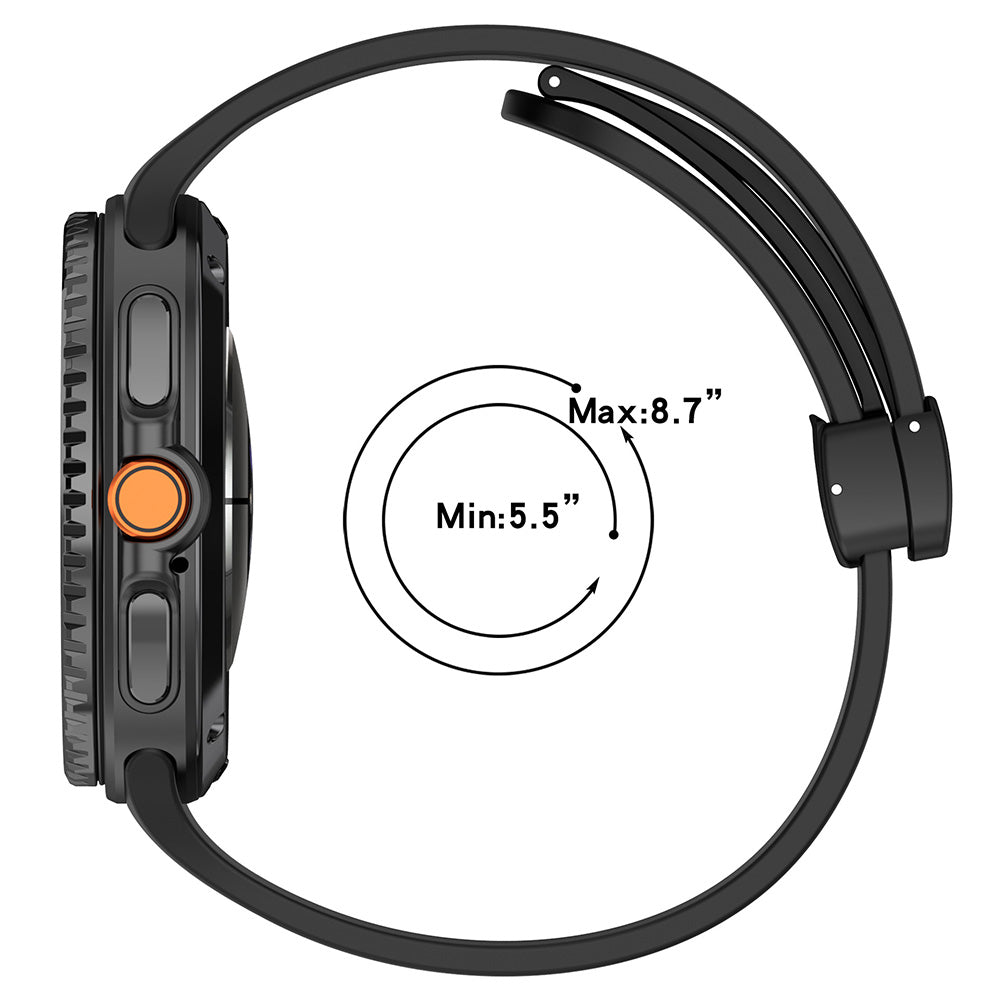 Techsuit W011 Strap for Samsung Galaxy Watch 8 Classic / Watch8 44mm / Watch 8 40mm, Grey