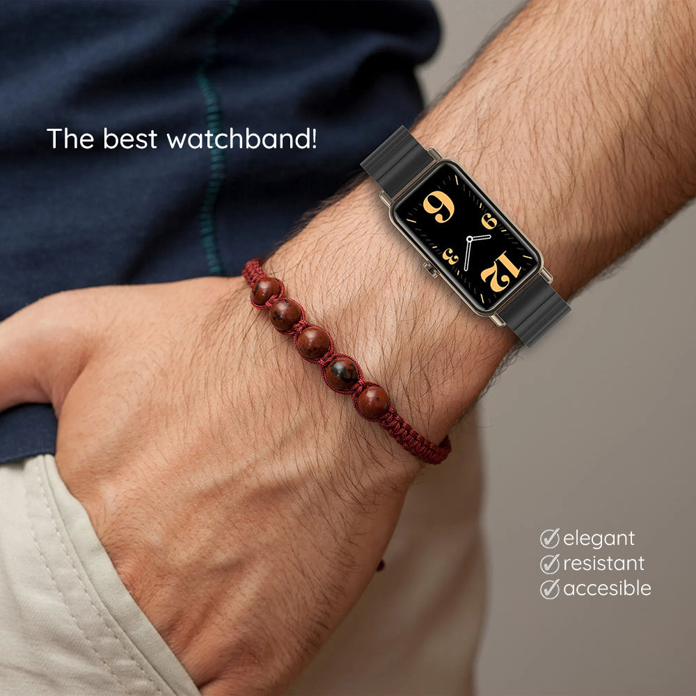 Techsuit W012 Strap for Apple Watch 42mm / 41mm / 40mm / 38mm Series, Black