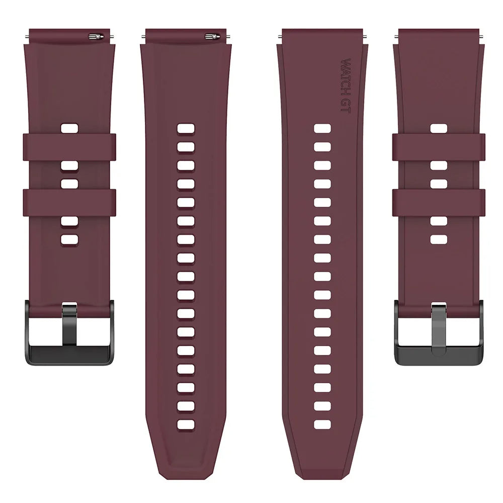Techsuit W026 Strap for Huawei Watch / Xiaomi Watch Series, 22mm, Burgundy