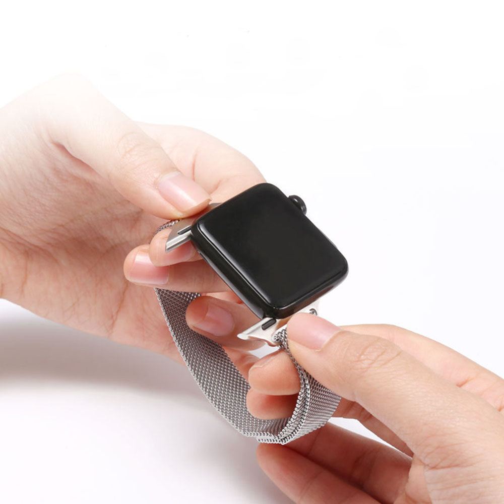 Techsuit W034 Strap for Apple Watch 42mm / 41mm / 40mm / 38mm Series, Black