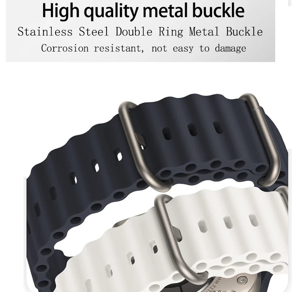 Techsuit W038 Strap for Apple Watch 42mm / 41mm / 40mm / 38mm Series, Black