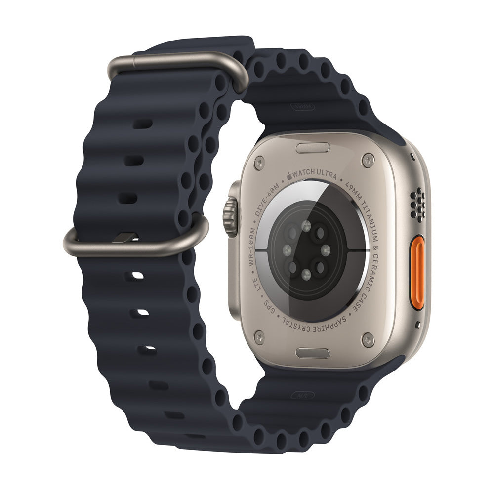 Techsuit W038 Strap for Apple Watch 49mm / 46mm / 45mm / 44mm / 42mm Series, Black