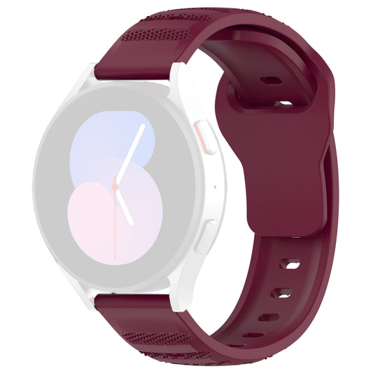 Techsuit W050 Strap for Samsung Galaxy Watch / Huawei Watch Series, 20mm, Burgundy