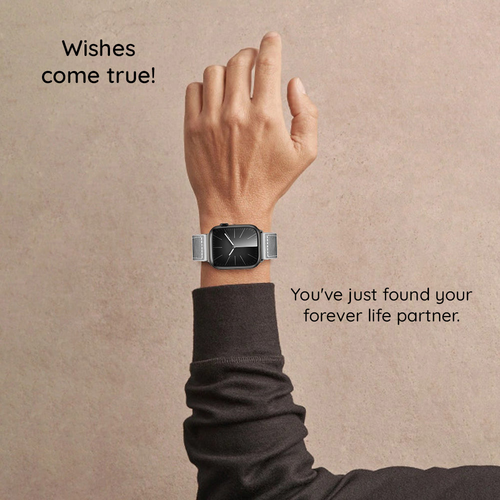 Techsuit W051 Strap for Apple Watch 42mm / 41mm / 40mm / 38mm Series, Black