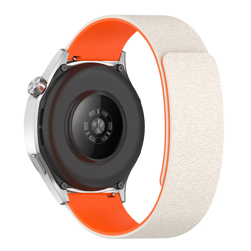 Techsuit W074 Strap for Samsung Galaxy Watch Series, 20mm, Beige Orange