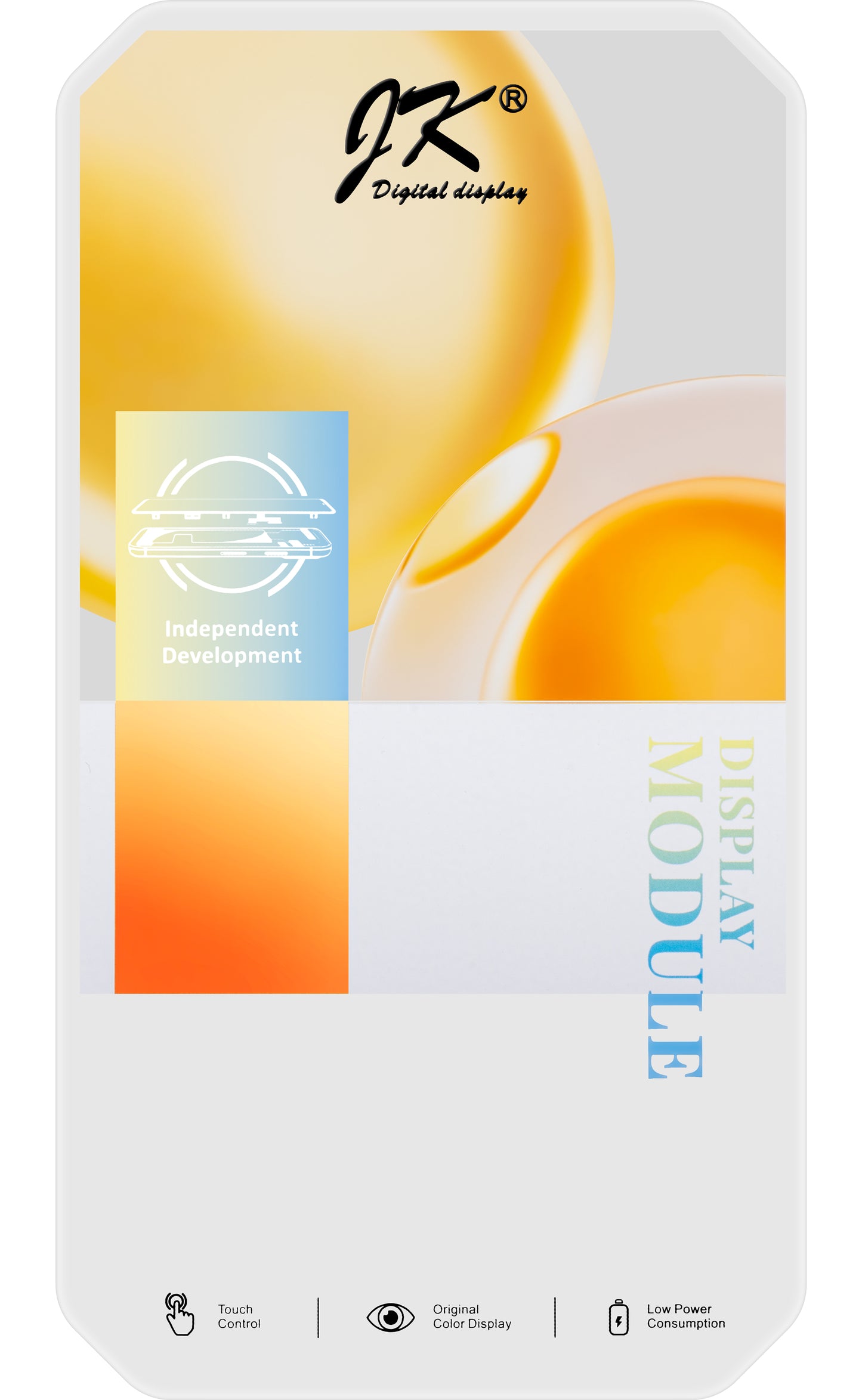 JK Touchscreen Display for Apple iPhone 14 Pro Max, with Frame, Movable In-Cell IC LCD Version, Black