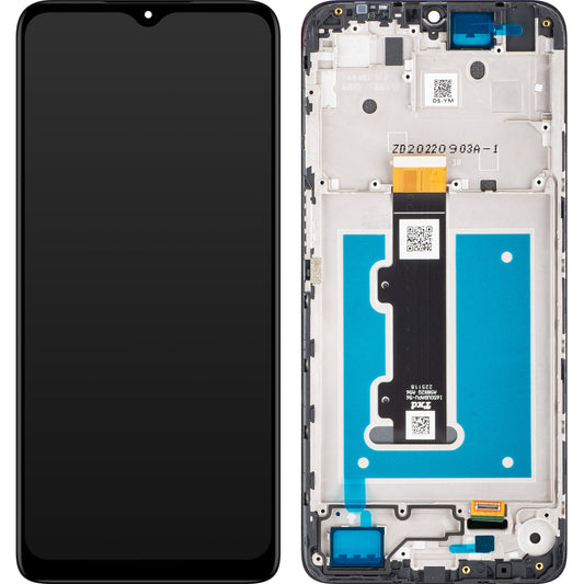 Touchscreen Display Motorola Moto E22i / E22, with Frame, Black, Service Pack 5D68C21594