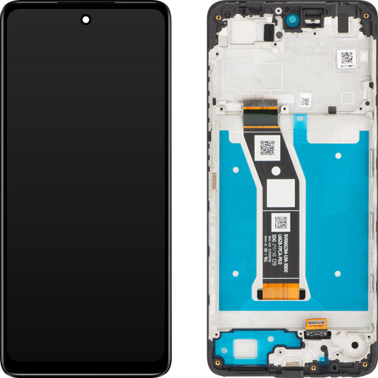 Touchscreen Display Motorola Moto E14, with Frame, Black, Service Pack 5D68C24645