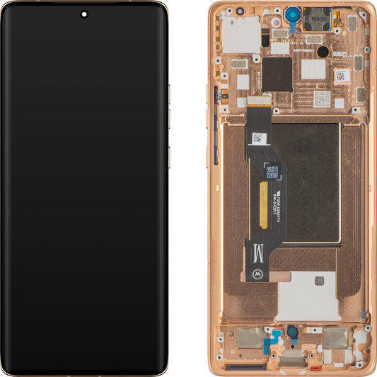 Touchscreen Display Motorola Edge 50, with Frame, Pink (Peach Fuzz), Service Pack 5D68C25137
