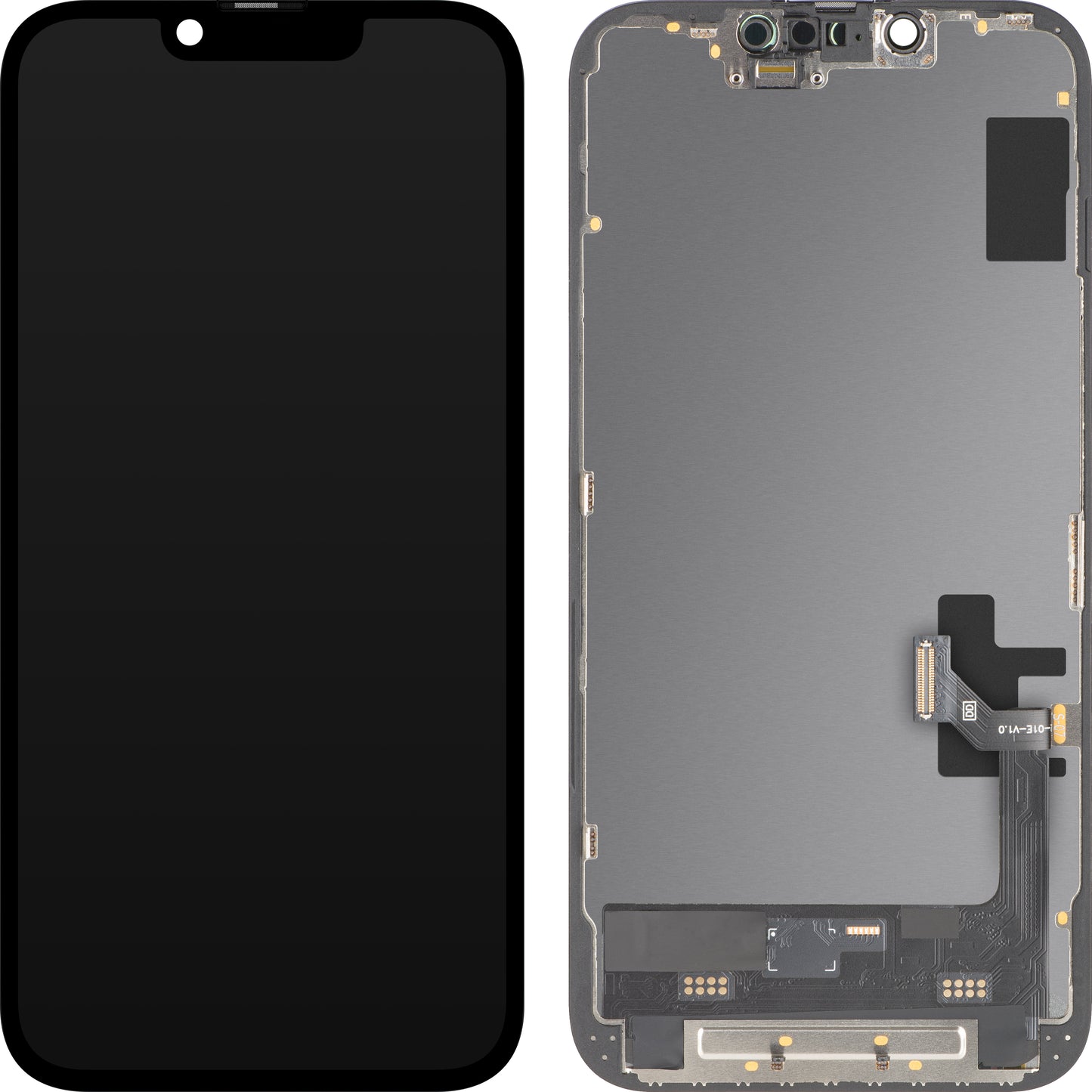 MP Touchscreen Display compatible with Apple iPhone 17e / 16e, with Frame, Soft OLED FHD 120Hz IC Movable Version, Black