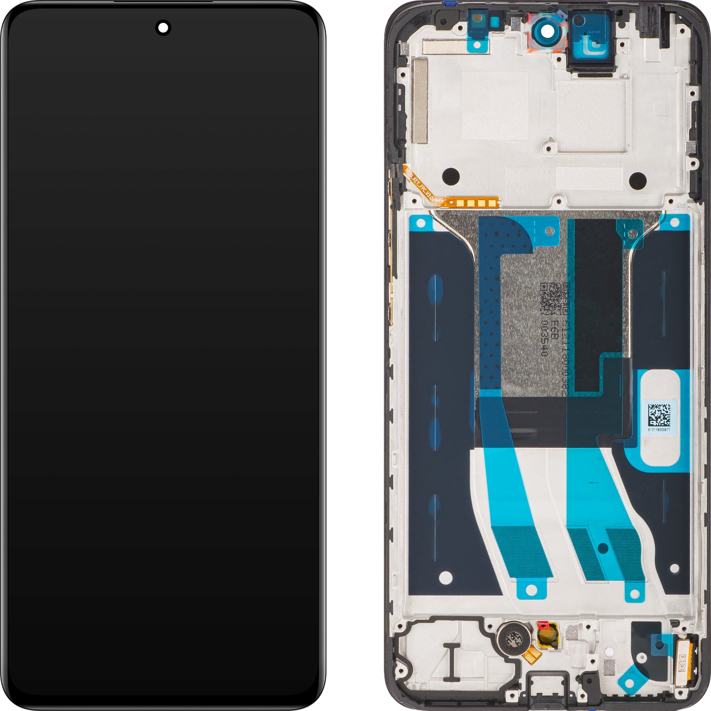 Touchscreen Display Realme 13 4G / 12 4G, Framed, Black, Service Pack 621029000225