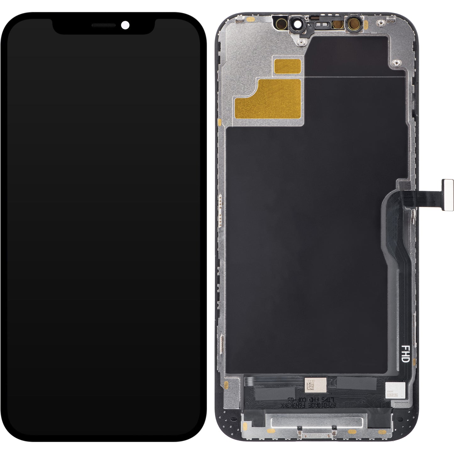ZY Touchscreen Display for Apple iPhone 12 Pro Max, with Frame, In-Cell IC Movable LCD Version, Black
