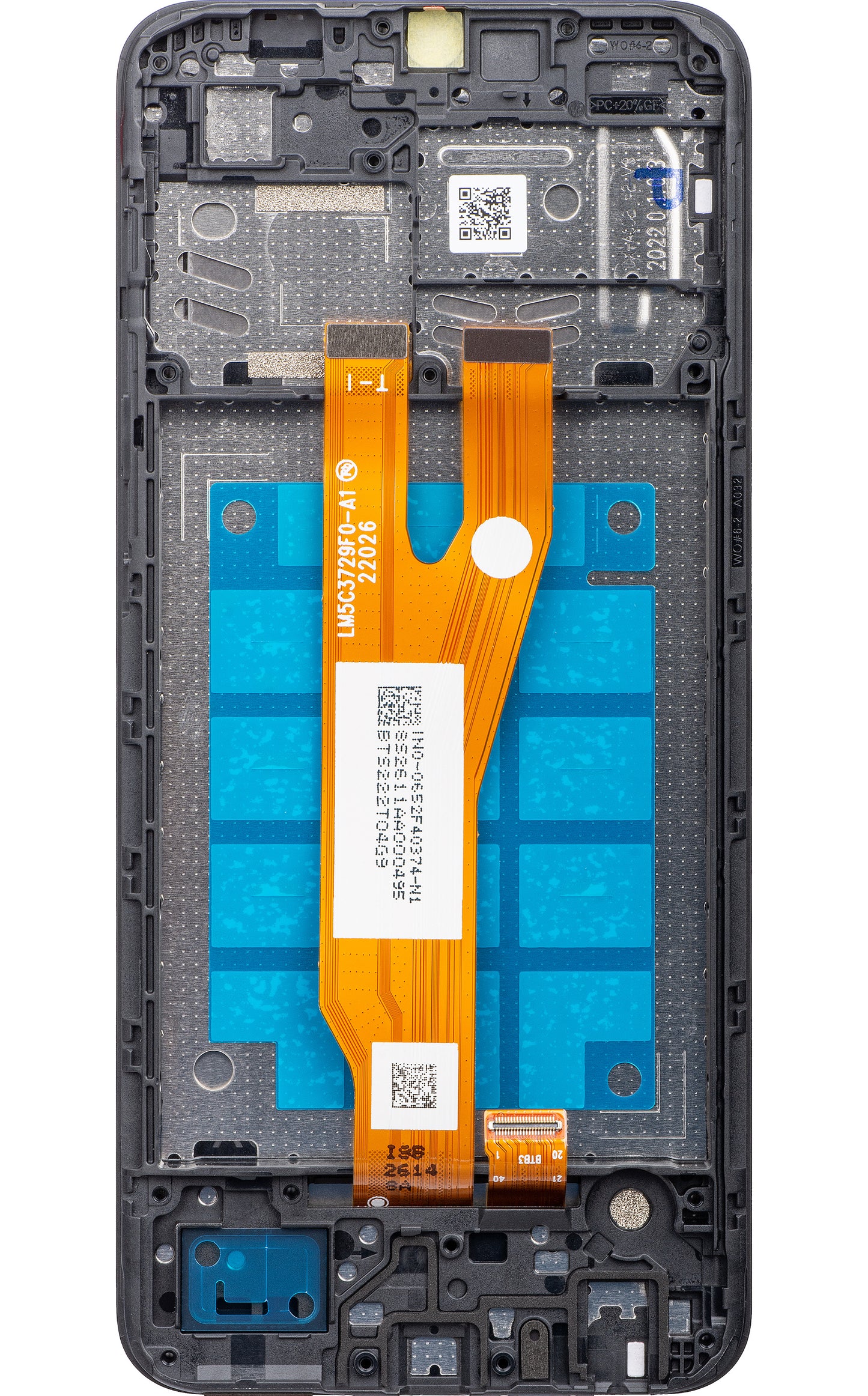 Touchscreen Display with Touchscreen Samsung Galaxy A03 Core A032, with Frame, Black, Service Pack GH81-21711A
