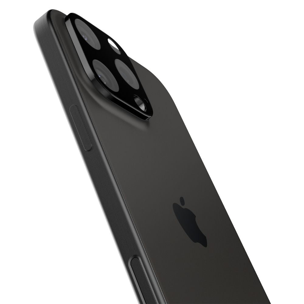 Spigen GlastR Optik Rear Camera Protector for Apple iPhone 16 Pro Max, Tempered Glass, Set of 2 pieces, Black AGL05273