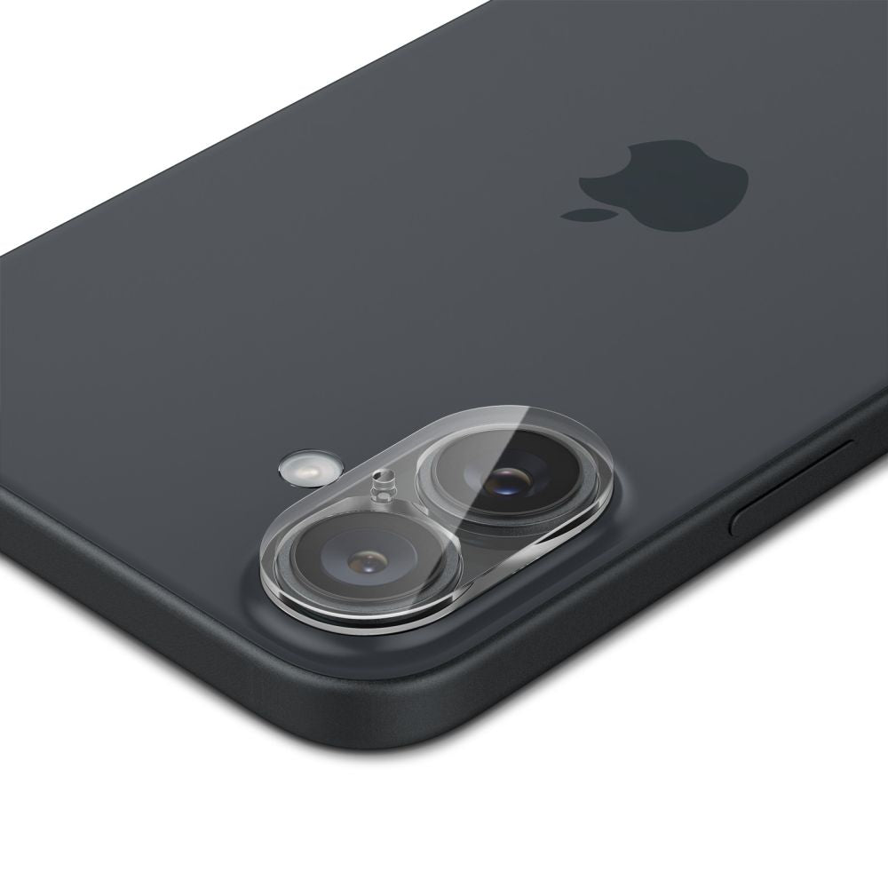 Spigen GlastR Optik Rear Camera Protective Film for Apple iPhone 16 Plus / 16, Tempered Glass, Set of 2 Pieces, Transparent AGL07923