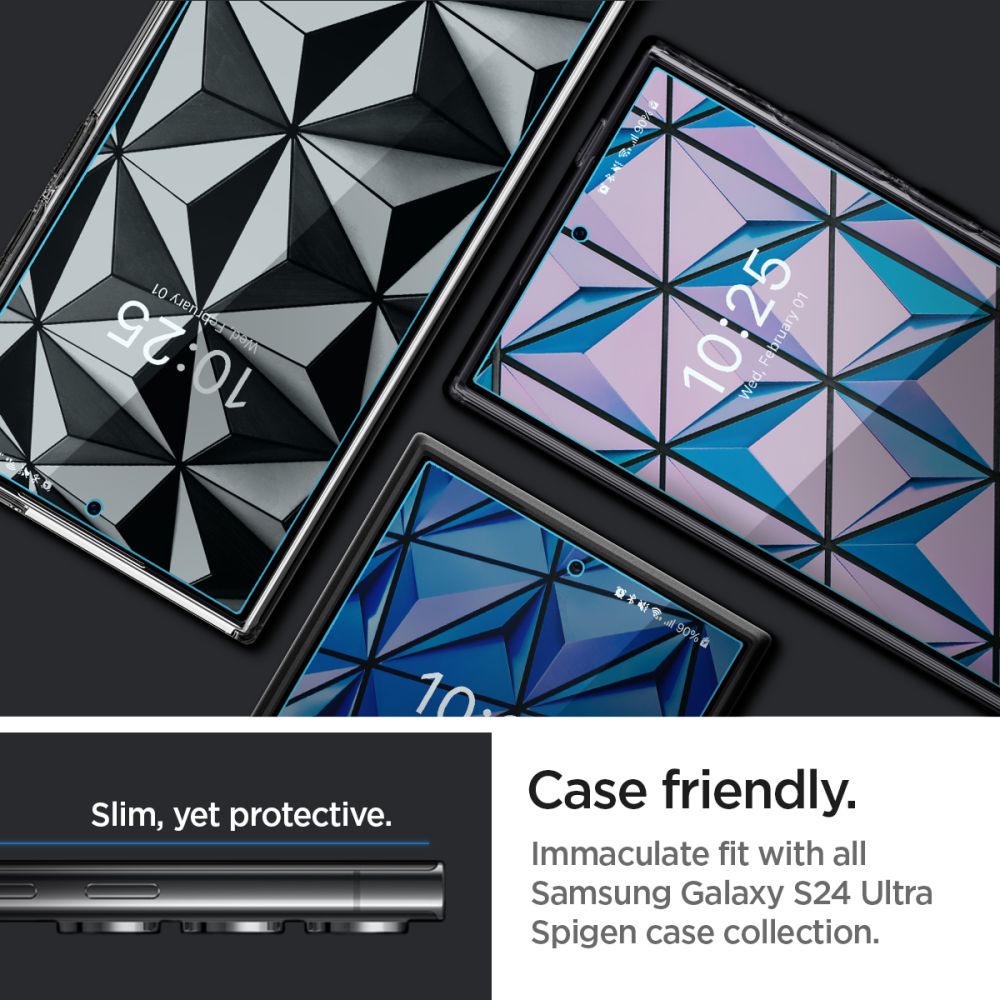 Spigen Neo Flex Screen Protector for Samsung Galaxy S24 Ultra S928, Plastic, Set of 2 Pieces