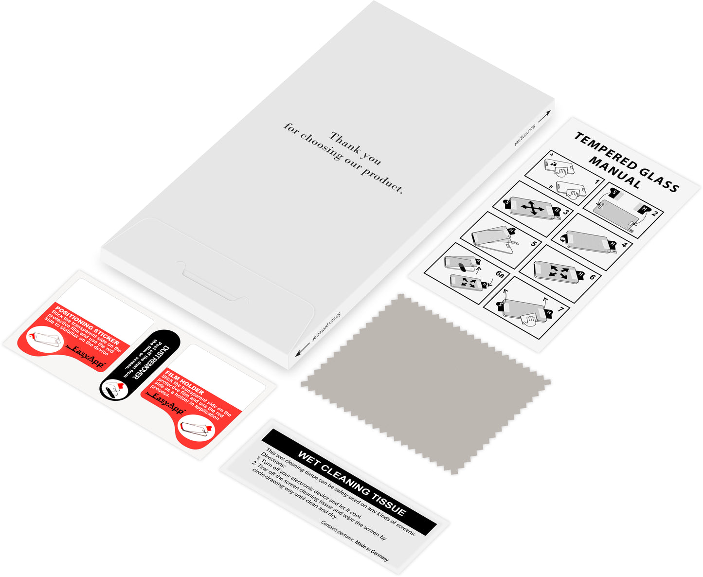 BLUE Shield Screen Protector for Apple iPhone 17e / 16e / 14 / 13 Pro, Tempered Glass, Full Glue, Case Friendly