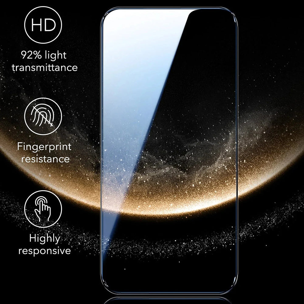 ESR Corning UltraFit Screen Protector for Apple iPhone 17 / 16 Pro, Tempered Glass, Full Glue, Set of 3 Pieces, Black